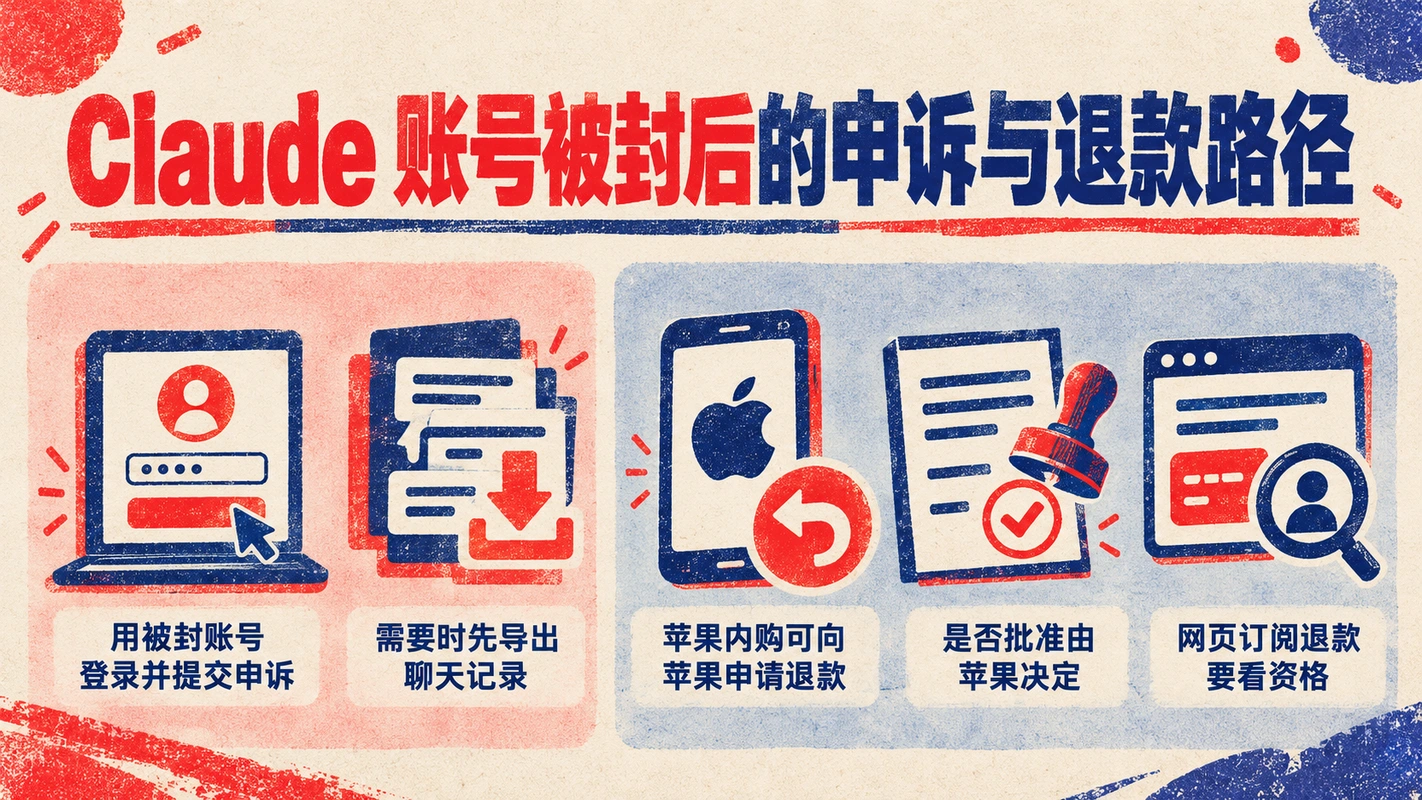 Claude 账号被封后的申诉与退款路径
