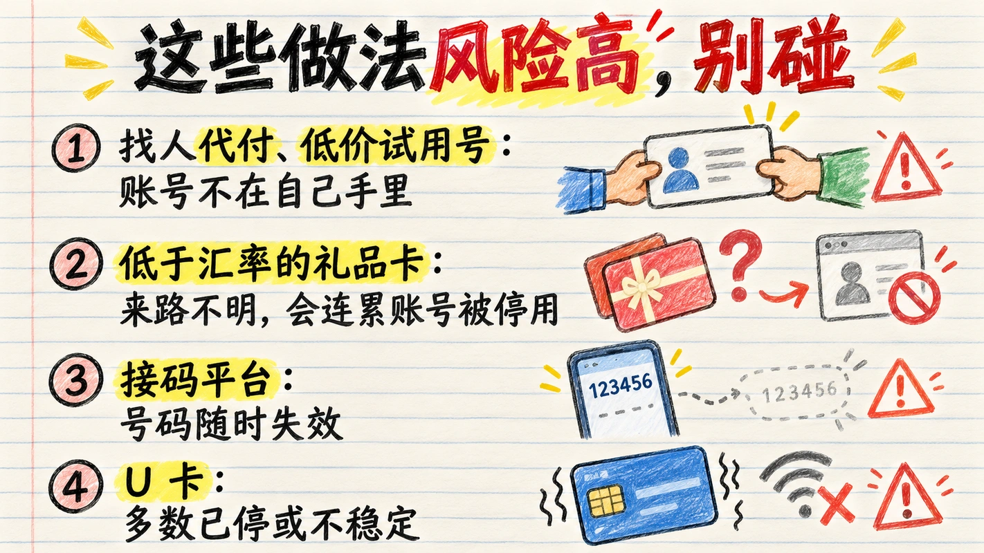 高风险做法警示卡