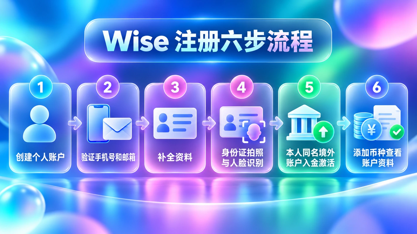 Wise 注册六步流程